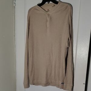 Levi's Cream Henley Shirt